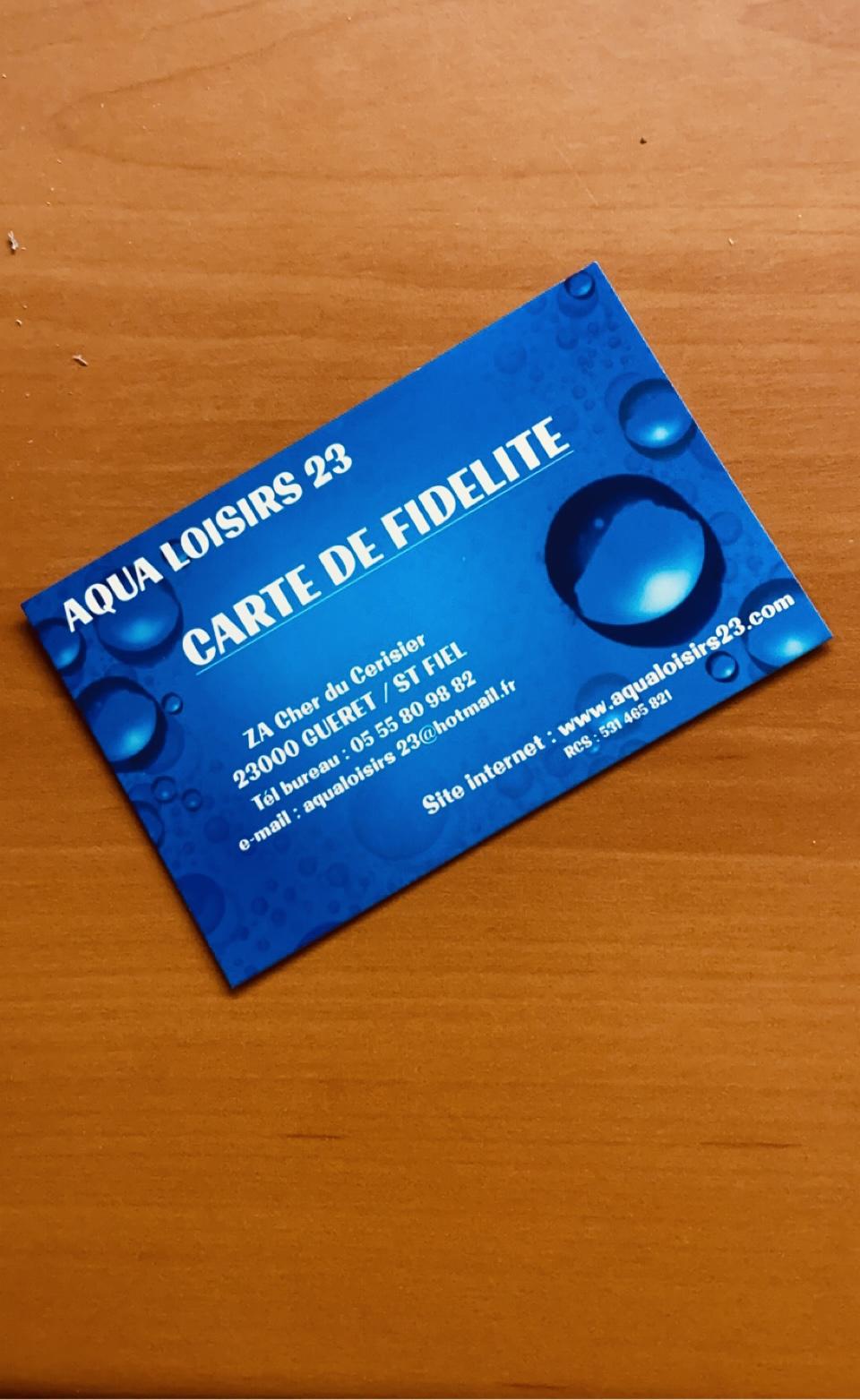 La carte de fidélité !